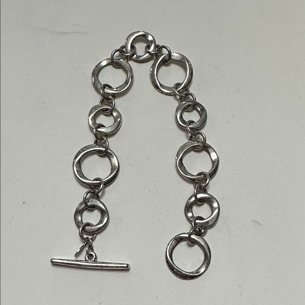 🧡Silver Link Toggle Bracelet - Classic Round Links🧡